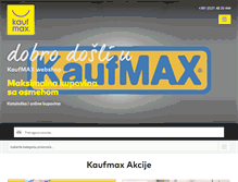 Tablet Screenshot of kaufmax.rs
